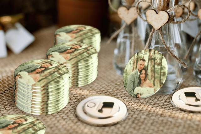 Chapas abrebotellas para bodas
