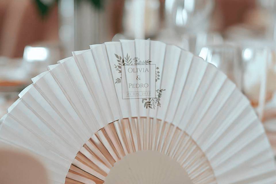 Abanicos para bodas