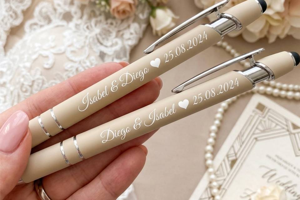 Bolígrafos para bodas