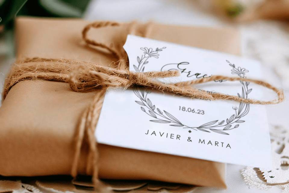 Etiquetas para bodas