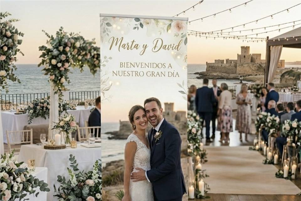Roll-up para bodas