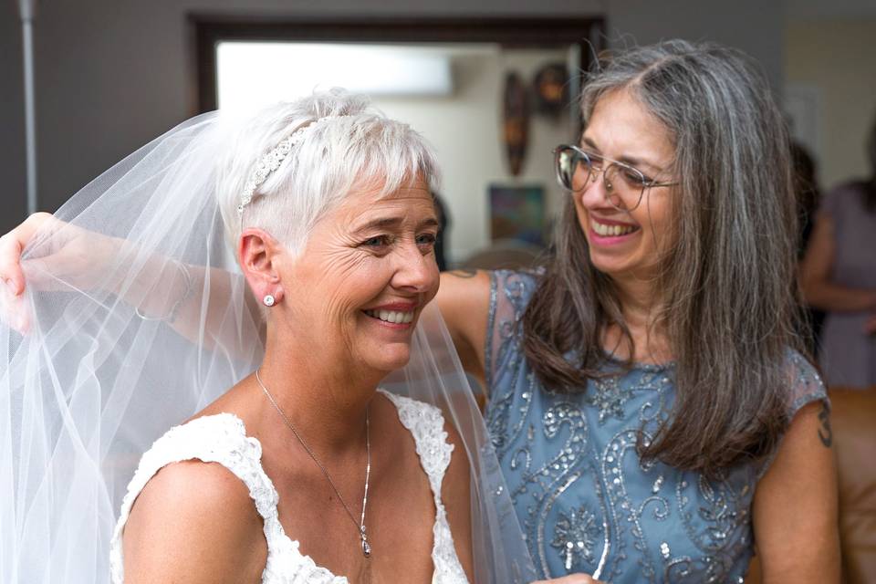 Preparativos de la novia