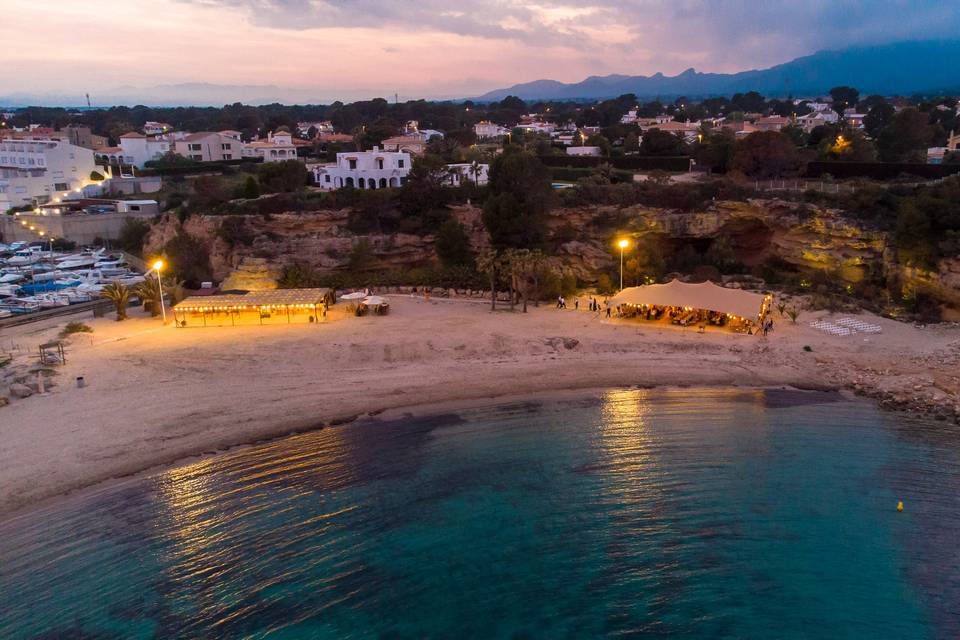 Espacio para boda en la playa