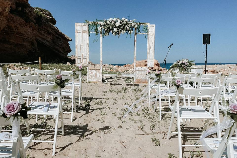 Ceremonia en la playa