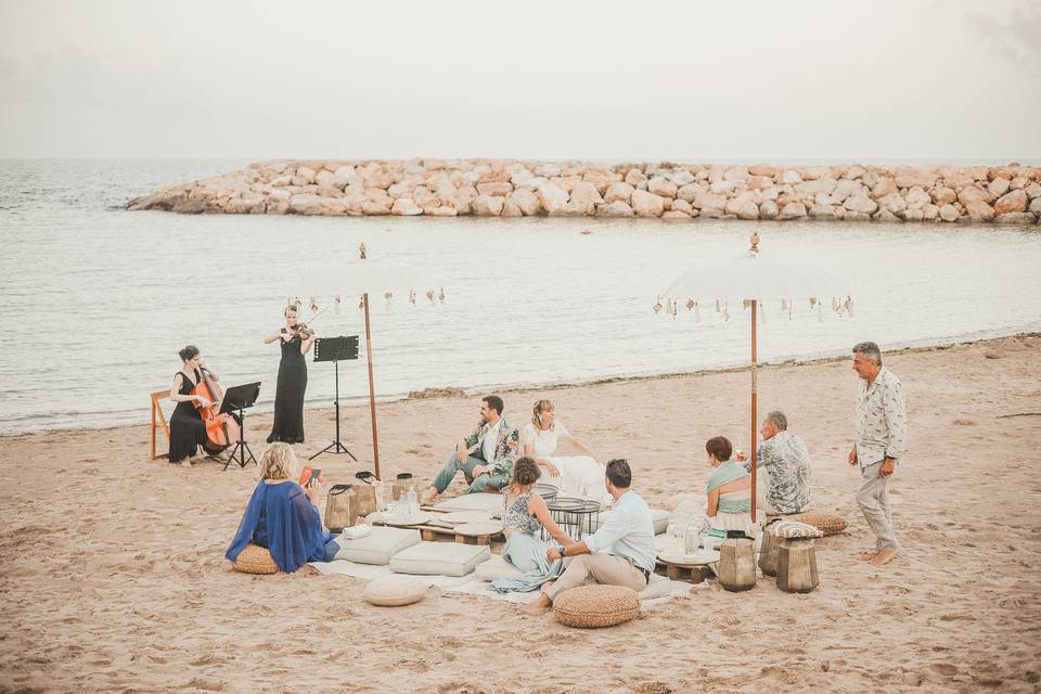 Boda en la playa