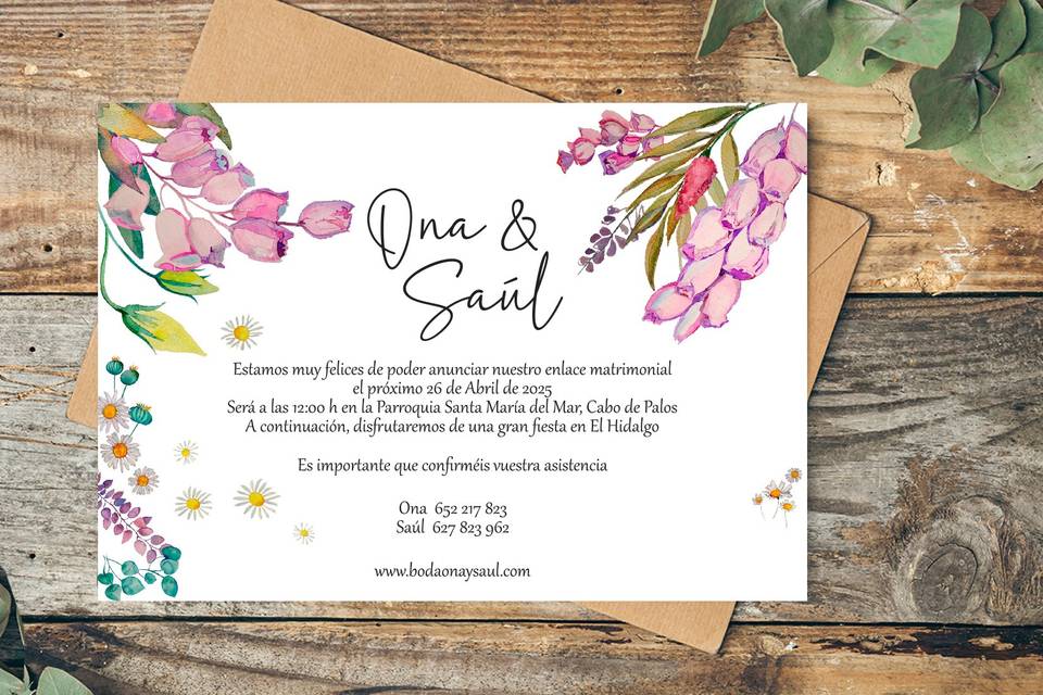 Invitación floral