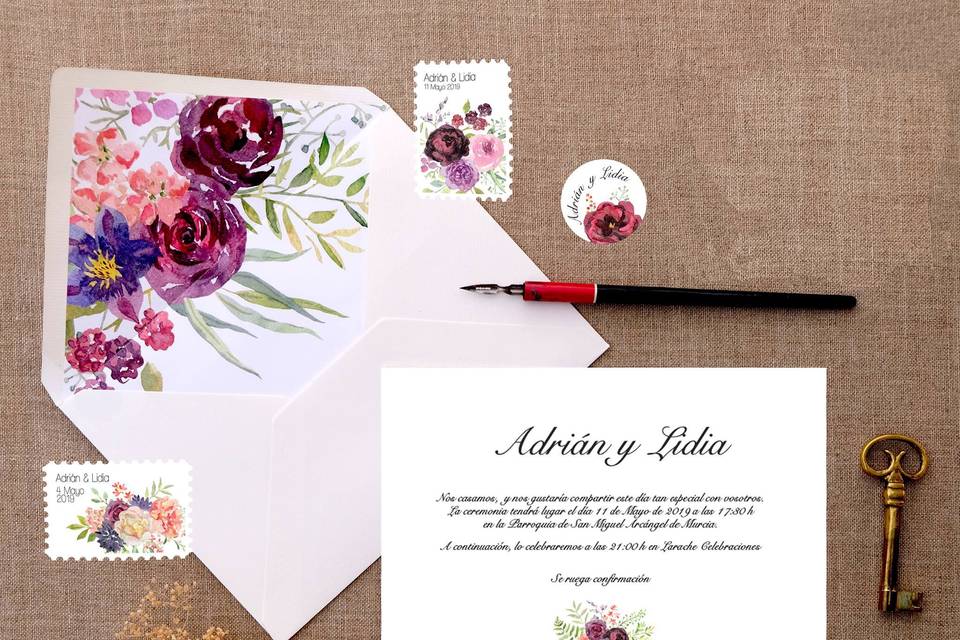 Invitación floral