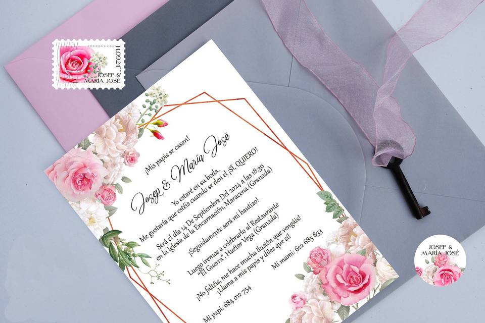 Invitación floral