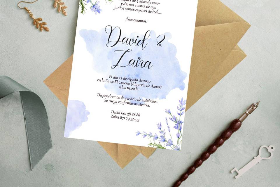 Invitación Lavanda