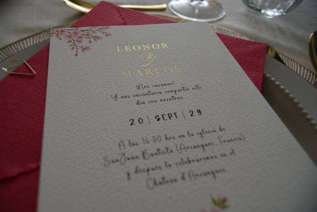 Invitación artesanal