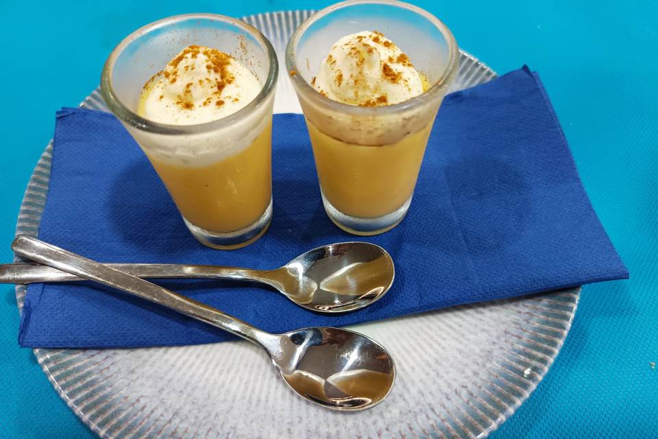 Postre de Natilla con Nata