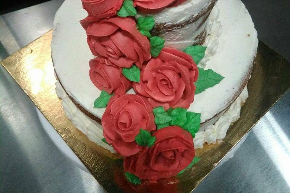 Tarta de rosas