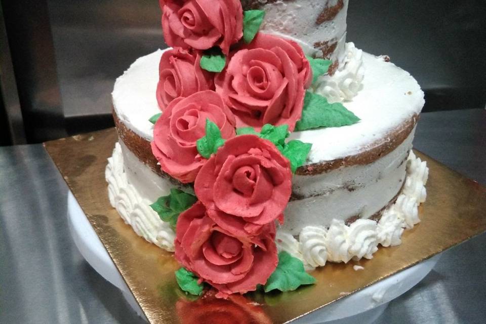 Tarta de rosas