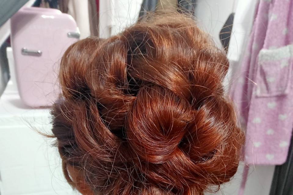 Recogido con ondas