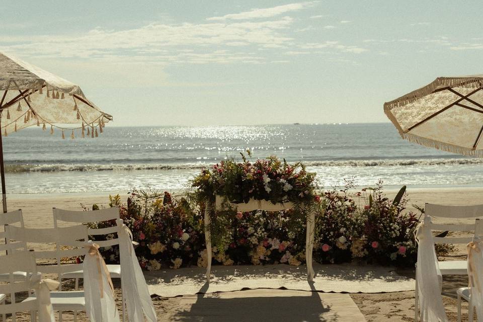 Ceremonia en la playa