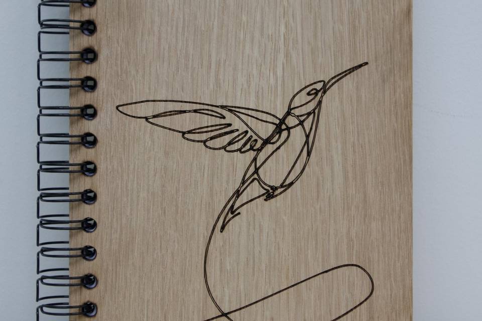 Cuaderno diseño colibri