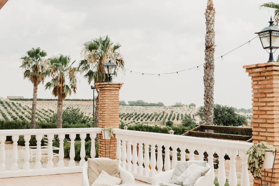 Terraza con vistas