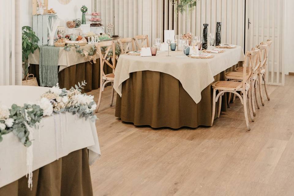 Salón junto al Porche
