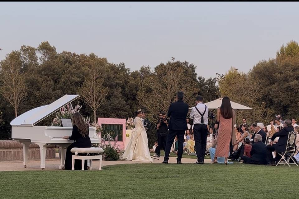 Ceremonia con piano de cola