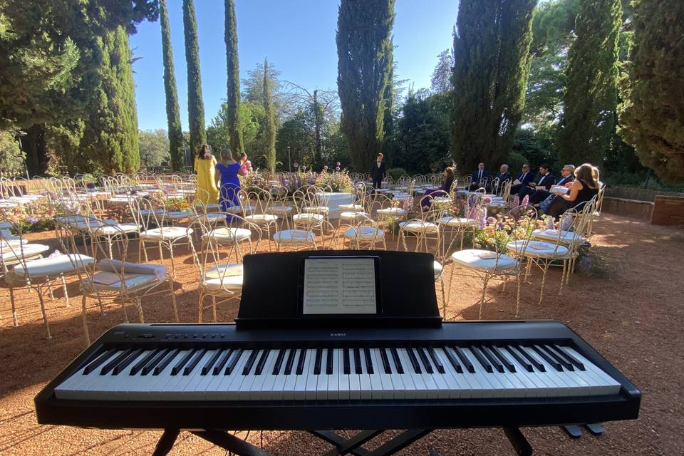Ceremonia con piano eléctrico