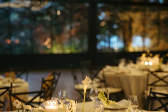 Decoración boda con velas