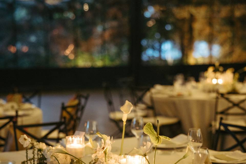 Decoración boda con velas