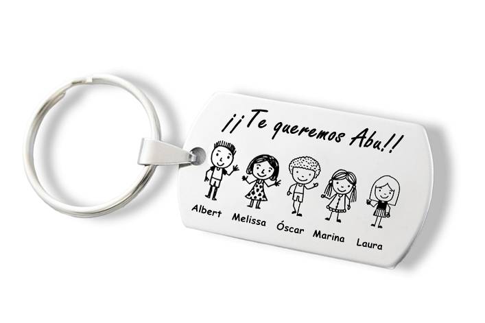 Llaveros familia personalizado