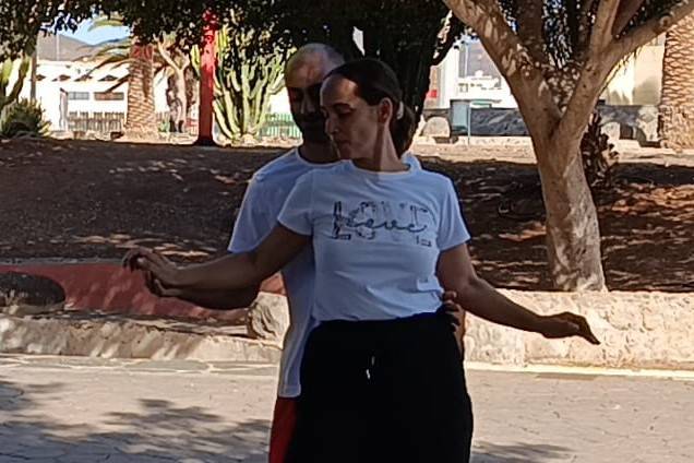 Preparación para bailar