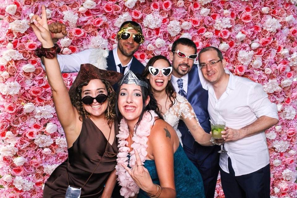 Fotomaton photocall de flores