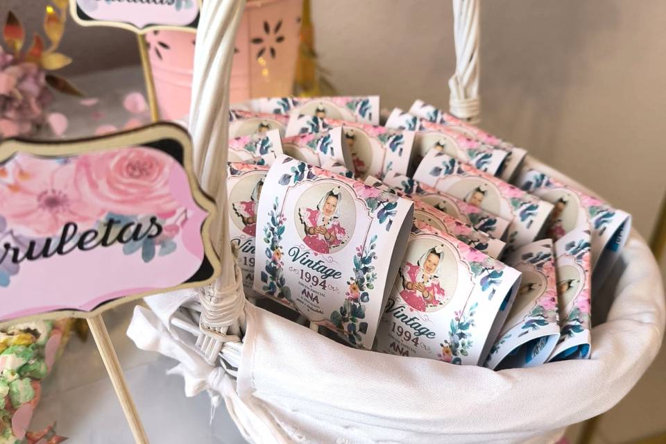 Mesa dulce personalizada