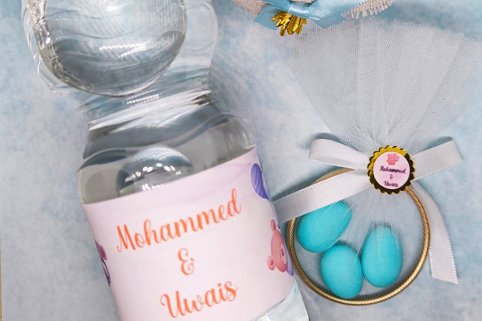 Botellas personalizada bautizo