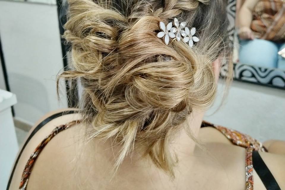 Recogido con trenzas