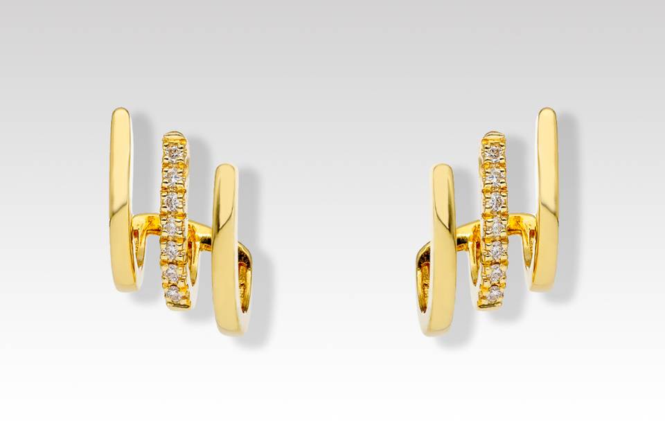 Pendientes pegados