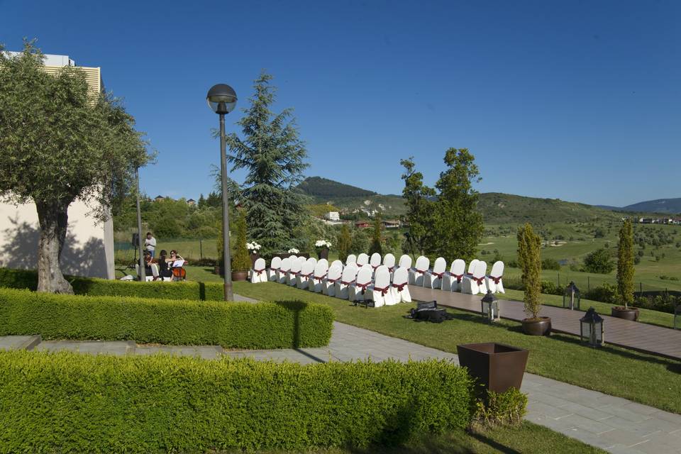 Jardín para boda civil