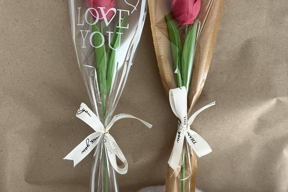 Vela tallo Rosa