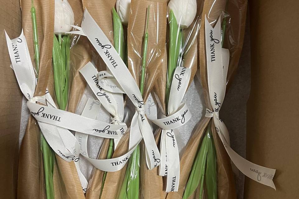 Vela tulipán tallo