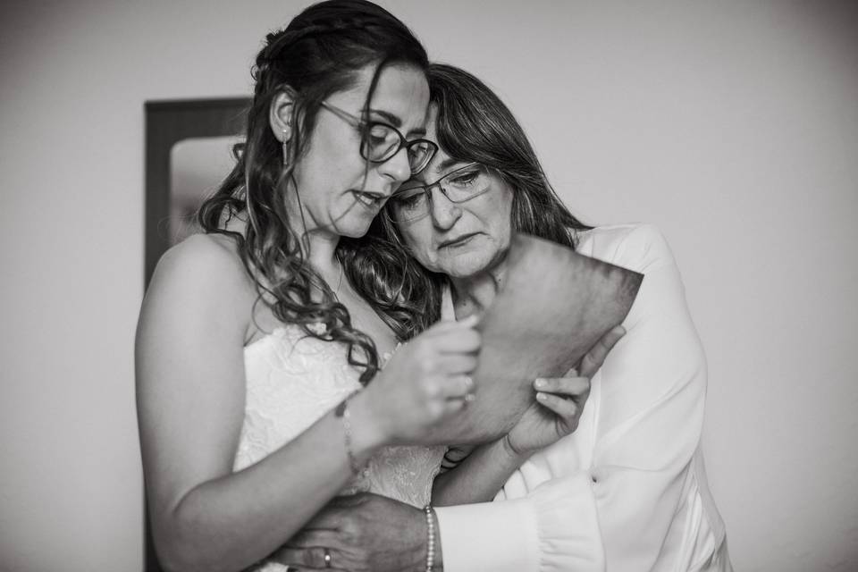 Novia y su madre