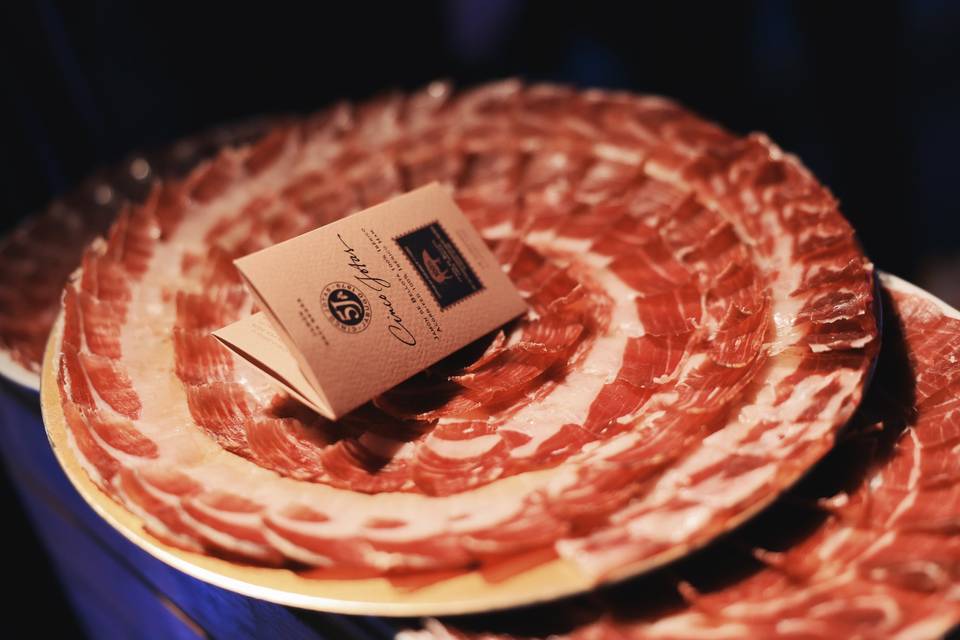 Plato jamón