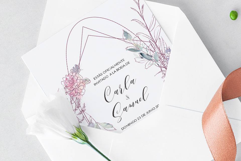 Invitación boho