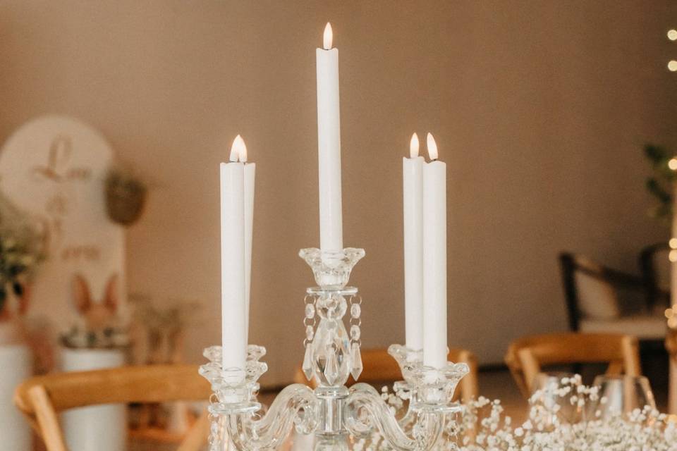 Candelabros de cristal