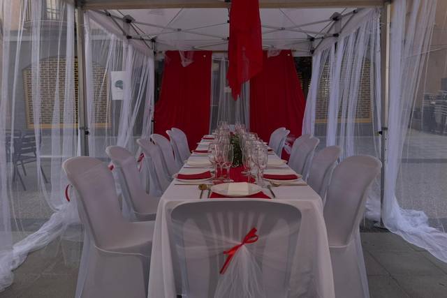Montaje de boda íntima