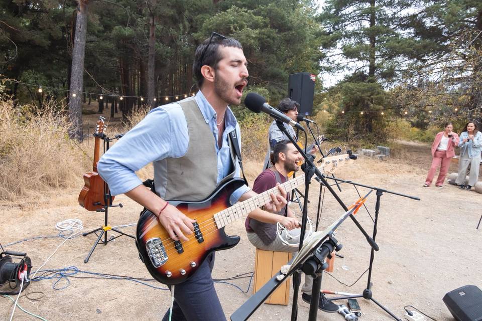Formato: guitarra, bajo, cajón