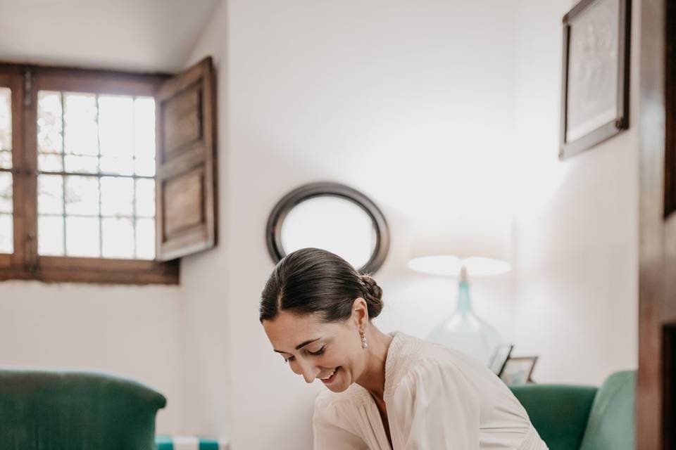 Preparativos de la novia