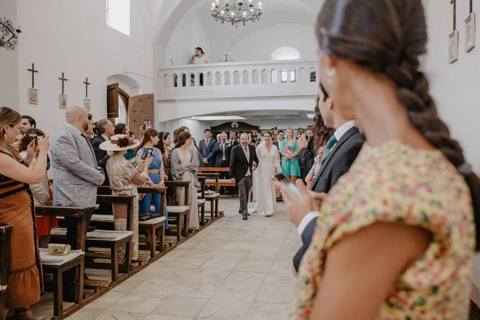 Llegada de la novia a la iglesia