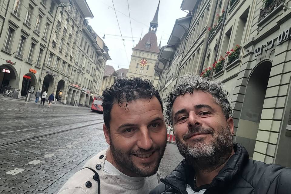 Suiza, Migue y Juanma.