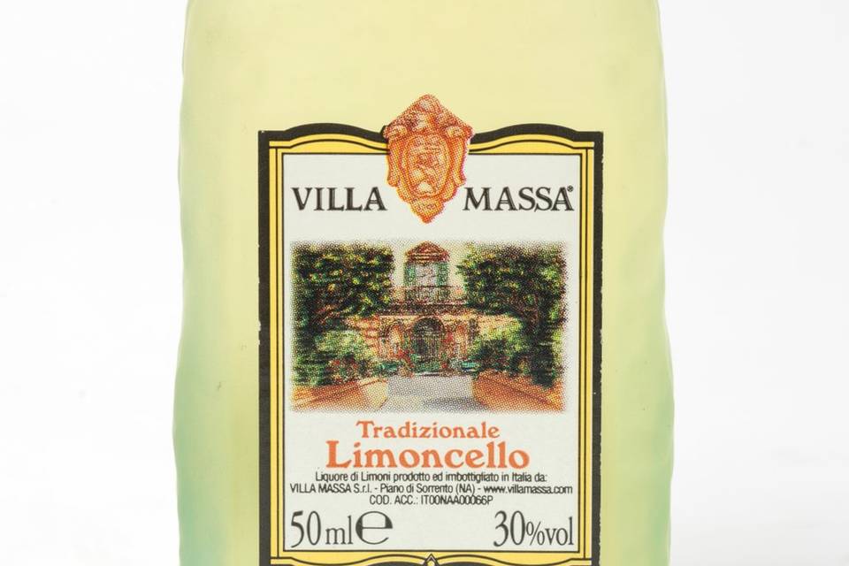 Botellita limoncello villa mas