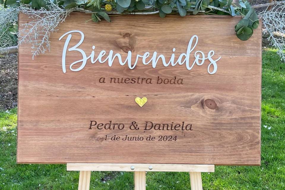 Cartel de boda