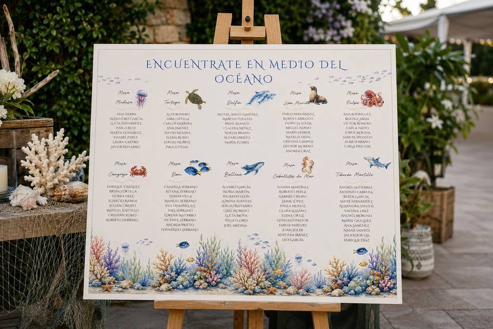 Seating plan océano