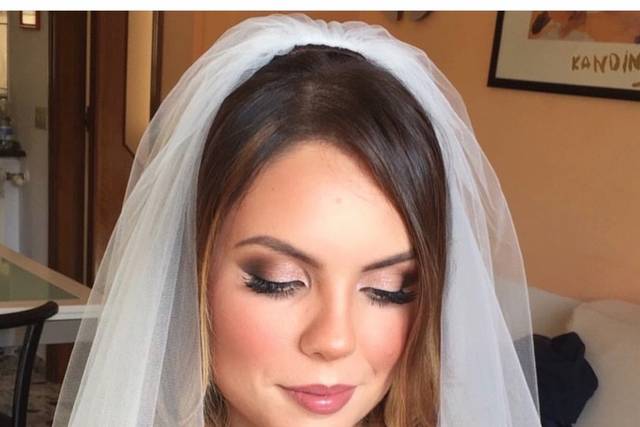 Novia con velo