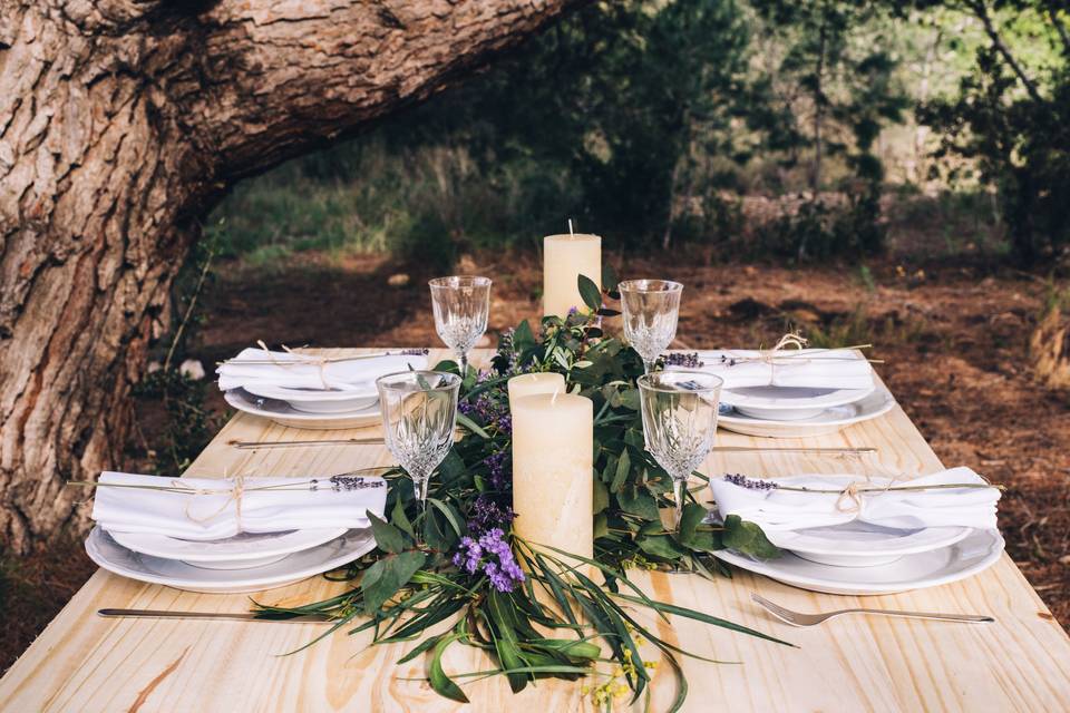 Decoración boda rústica